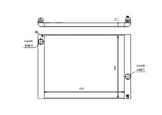 Radiator, racire motor 53729 NRF - Radiator apa/piese Radiator, racire motor 53729 NRF - Radiator apa/piese