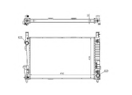 Radiator, racire motor 53802 NRF - Radiator apa/piese Radiator, racire motor 53802 NRF - Radiator apa/piese