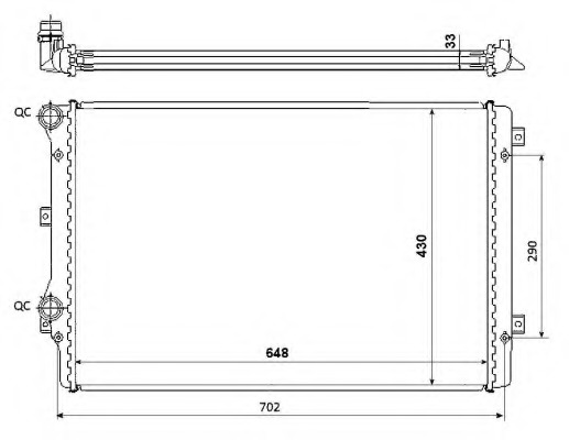 Radiator, racire motor 53816 NRF - Radiator apa/piese Radiator, racire motor 53816 NRF - Radiator apa/piese