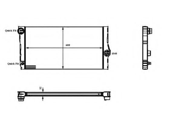 Radiator, racire motor 53818 NRF - Radiator apa/piese Radiator, racire motor 53818 NRF - Radiator apa/piese