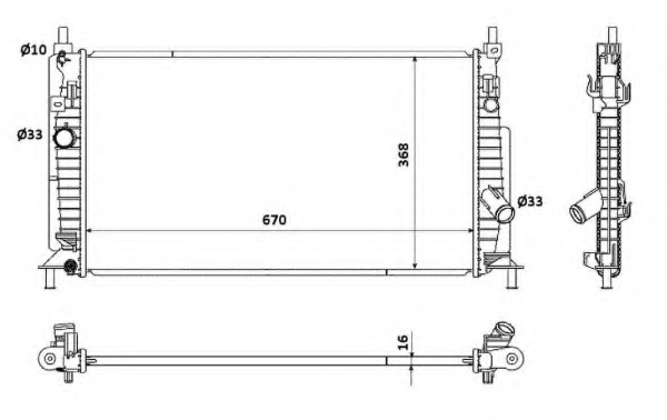 Radiator, racire motor 53905 NRF - Radiator apa/piese Radiator, racire motor 53905 NRF - Radiator apa/piese