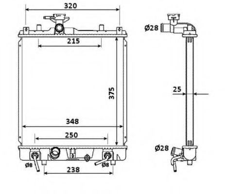 Radiator, racire motor 53927 NRF - Radiator apa/piese Radiator, racire motor 53927 NRF - Radiator apa/piese