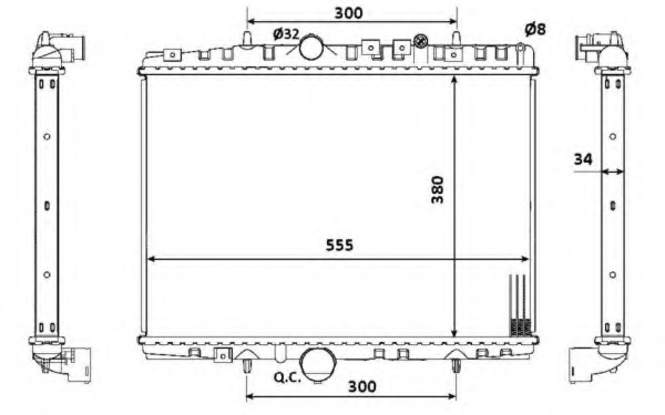 Radiator, racire motor 53941 NRF - Radiator apa/piese Radiator, racire motor 53941 NRF - Radiator apa/piese
