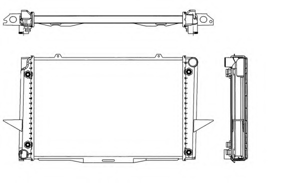 Radiator, racire motor 539509 NRF - Radiator apa/piese Radiator, racire motor 539509 NRF - Radiator apa/piese