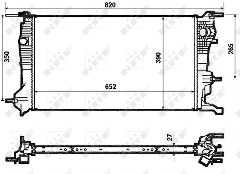 Radiator, racire motor 53964 NRF - Radiator apa/piese Radiator, racire motor 53964 NRF - Radiator apa/piese