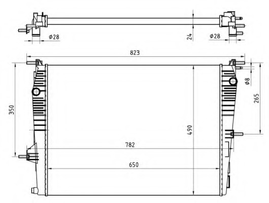 Radiator, racire motor 53965 NRF - Radiator apa/piese Radiator, racire motor 53965 NRF - Radiator apa/piese