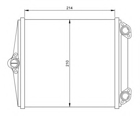 Schimbator caldura, incalzire habitaclu 54248 NRF - Radiator incalzire interior