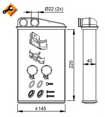 Schimbator caldura, incalzire habitaclu 54272 NRF - Schimbator caldura Schimbator caldura, incalzire habitaclu 54272 NRF - Schimbator caldura