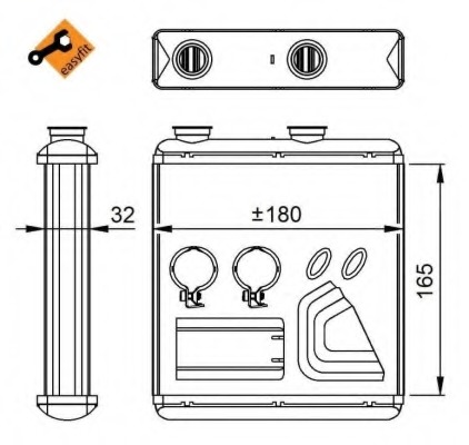 Schimbator caldura, incalzire habitaclu 54298 NRF - Radiator incalzire interior Schimbator caldura, incalzire habitaclu 54298 NRF - Radiator incalzire interior