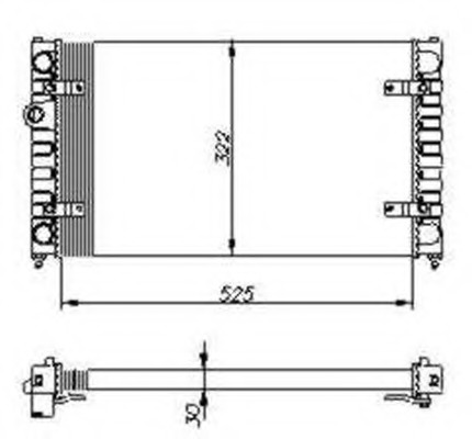 Radiator, racire motor 54688 NRF - Radiator apa/piese Radiator, racire motor 54688 NRF - Radiator apa/piese