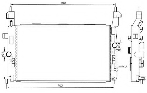 Radiator, racire motor 55317 NRF - Radiator apa/piese Radiator, racire motor 55317 NRF - Radiator apa/piese