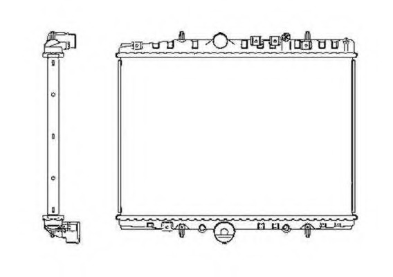 Radiator, racire motor 55347 NRF - Radiator apa/piese Radiator, racire motor 55347 NRF - Radiator apa/piese