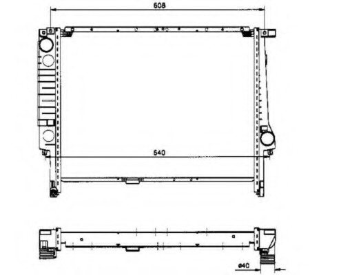 Radiator, racire motor 58163 NRF - Radiator apa/piese Radiator, racire motor 58163 NRF - Radiator apa/piese
