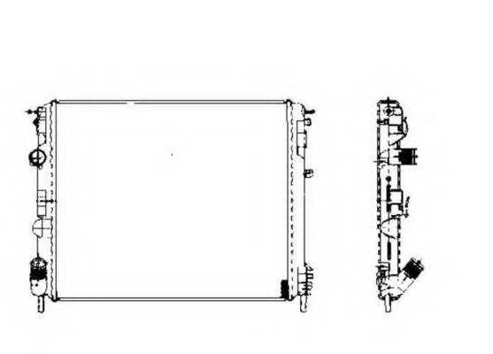 Radiator, racire motor 58217 NRF - Radiator apa/piese Radiator, racire motor 58217 NRF - Radiator apa/piese