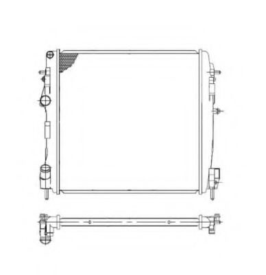 Radiator, racire motor 58317 NRF - Radiator apa/piese Radiator, racire motor 58317 NRF - Radiator apa/piese