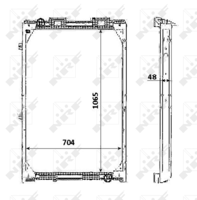 Radiator, racire motor 58345 NRF - Radiator apa/piese Radiator, racire motor 58345 NRF - Radiator apa/piese
