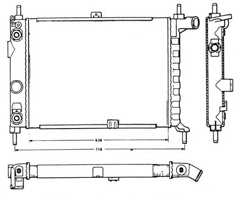 Radiator, racire motor 58721 NRF - Radiator apa/piese Radiator, racire motor 58721 NRF - Radiator apa/piese