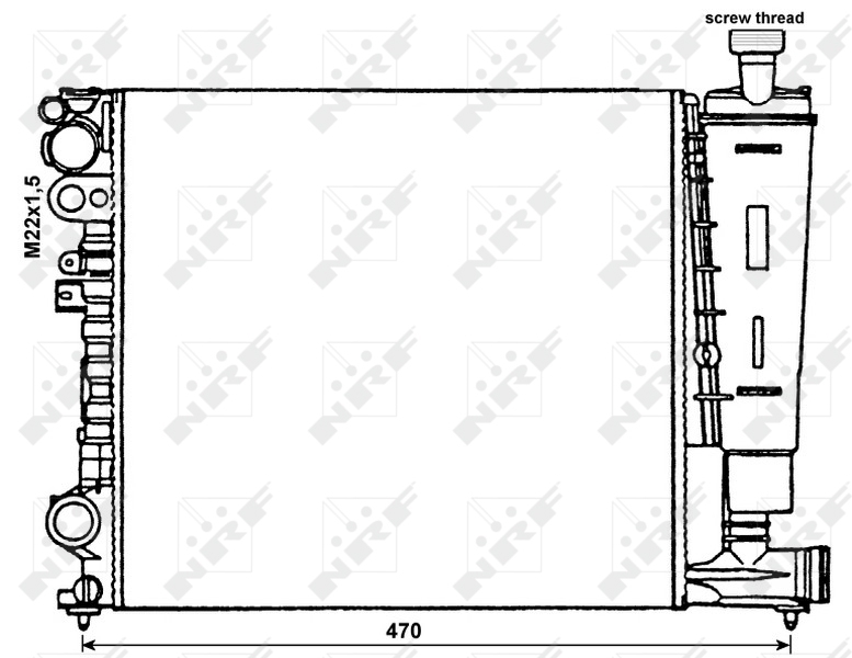 Radiator, racire motor 58959 NRF - Radiator apa/piese Radiator, racire motor 58959 NRF - Radiator apa/piese