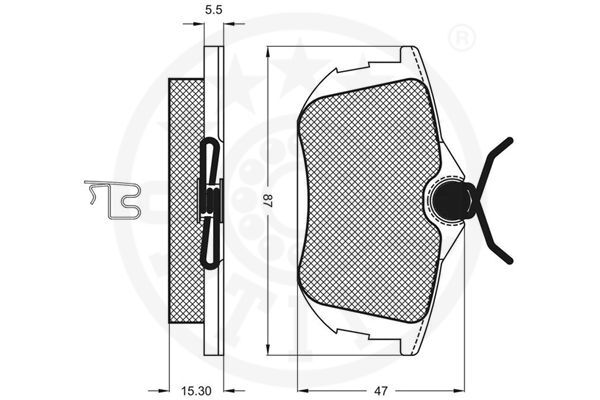 set placute frana,frana disc 10093 OPTIMAL - Set placute frana set placute frana,frana disc 10093 OPTIMAL - Set placute frana