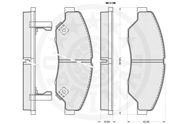 set placute frana,frana disc 12083 OPTIMAL - Frana disc set placute frana,frana disc 12083 OPTIMAL - Frana disc