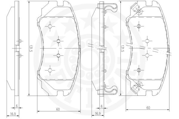 set placute frana,frana disc 12267 OPTIMAL - Frana disc set placute frana,frana disc 12267 OPTIMAL - Frana disc