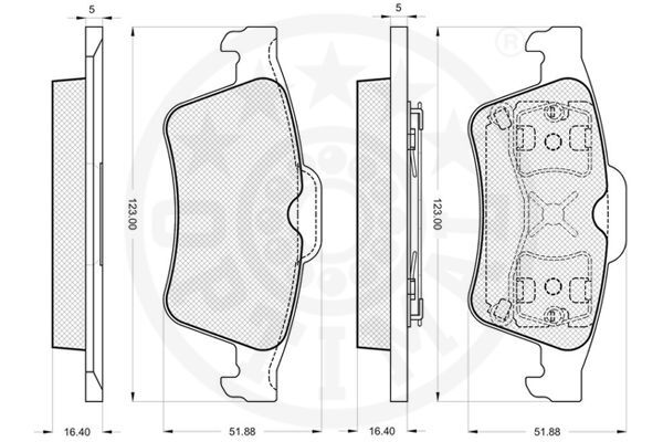set placute frana,frana disc 84200 OPTIMAL - Frana disc set placute frana,frana disc 84200 OPTIMAL - Frana disc