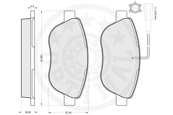 set placute frana,frana disc 85901 OPTIMAL - Set placute frana set placute frana,frana disc 85901 OPTIMAL - Set placute frana