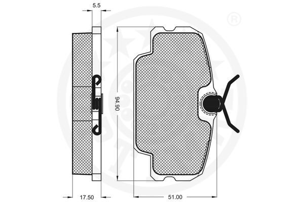 set placute frana,frana disc 9304 OPTIMAL - Frana disc set placute frana,frana disc 9304 OPTIMAL - Frana disc