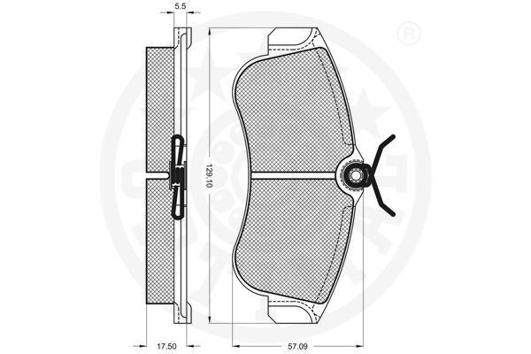set placute frana,frana disc 9689 OPTIMAL - Frana disc set placute frana,frana disc 9689 OPTIMAL - Frana disc