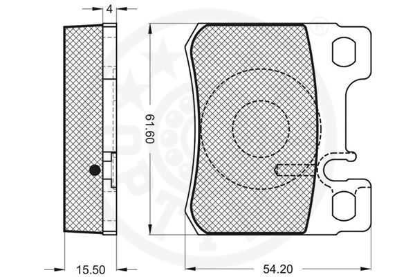 set placute frana,frana disc 9876 OPTIMAL - Frana disc set placute frana,frana disc 9876 OPTIMAL - Frana disc
