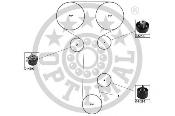 Set curea de distributie SK-1339 OPTIMAL - Kit distributie / curea distributie Set curea de distributie SK-1339 OPTIMAL - Kit distributie / curea distributie