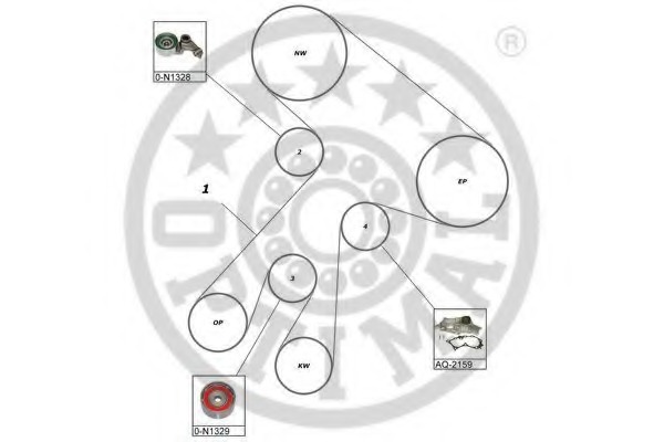 Set pompa apa + curea dintata SK-1589AQ1 OPTIMAL - Pompa apa/ garnitura Set pompa apa + curea dintata SK-1589AQ1 OPTIMAL - Pompa apa/ garnitura