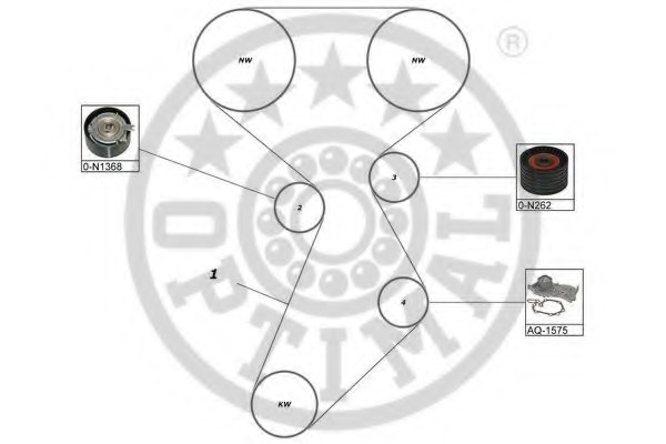 Set pompa apa + curea dintata SK-1630AQ1 OPTIMAL - Pompa apa/ garnitura Set pompa apa + curea dintata SK-1630AQ1 OPTIMAL - Pompa apa/ garnitura