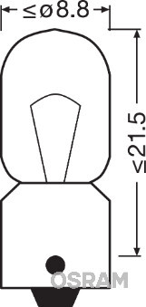 Bec, semnalizator / Bec, proiector ceata 3893-02B OSRAM - Faruri / becuri Bec, semnalizator / Bec, proiector ceata 3893-02B OSRAM - Faruri / becuri