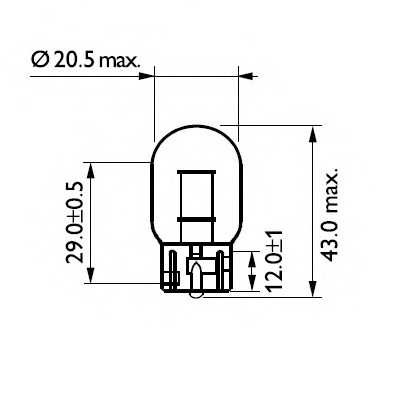 Bec, semnalizator / Bec incandescent 12071SVS2 PHILIPS - Stopuri / elemente Bec, semnalizator / Bec incandescent 12071SVS2 PHILIPS - Stopuri / elemente