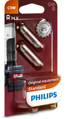 C5W 24V SV8.5 PHILIPS (BLISTER 2 BUC) 13844B2 PHILIPS - Bec numar inmatriculare C5W 24V SV8.5 PHILIPS (BLISTER 2 BUC) 13844B2 PHILIPS - Bec numar inmatriculare