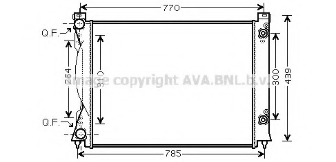 Radiator, racire motor AI2234 PRASCO - Radiator apa/piese Radiator, racire motor AI2234 PRASCO - Radiator apa/piese