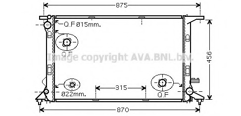Radiator, racire motor AI2290 PRASCO - Radiator apa/piese Radiator, racire motor AI2290 PRASCO - Radiator apa/piese