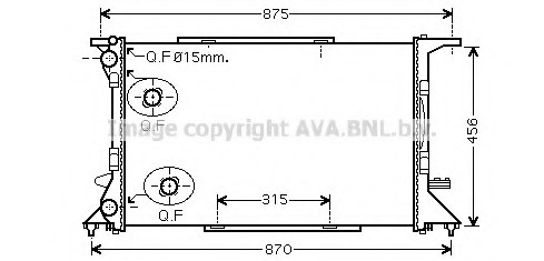 Radiator, racire motor AI2306 PRASCO - Radiator apa/piese Radiator, racire motor AI2306 PRASCO - Radiator apa/piese