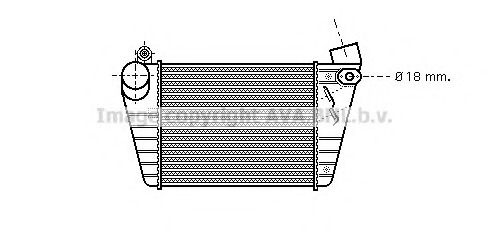 Intercooler, compresor AI4185 PRASCO - Turbocompressor Intercooler, compresor AI4185 PRASCO - Turbocompressor