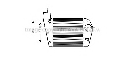 Intercooler, compresor AI4308 PRASCO - Turbocompressor Intercooler, compresor AI4308 PRASCO - Turbocompressor