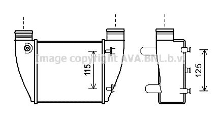 Intercooler, compresor AI4364 PRASCO - Turbocompressor Intercooler, compresor AI4364 PRASCO - Turbocompressor