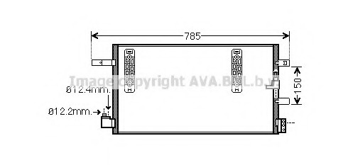 Condensator, climatizare AI5297 PRASCO - Radiator clima Condensator, climatizare AI5297 PRASCO - Radiator clima