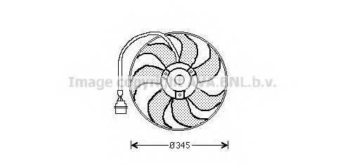 Ventilator, radiator AI7509 PRASCO - Ventilator radiator