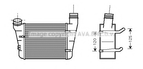 Intercooler, compresor AIA4221 PRASCO - Turbocompressor Intercooler, compresor AIA4221 PRASCO - Turbocompressor
