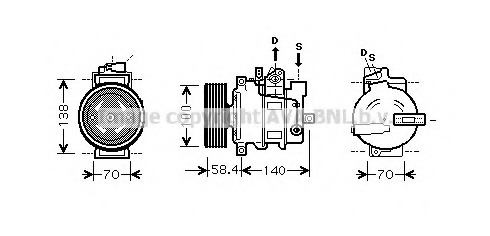 Compresor, climatizare AIAK262 PRASCO - Compresor/piese Compresor, climatizare AIAK262 PRASCO - Compresor/piese