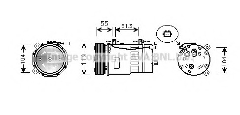 Compresor, climatizare AIK001 PRASCO - Compresor/piese Compresor, climatizare AIK001 PRASCO - Compresor/piese