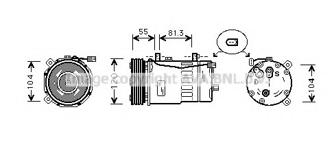 Compresor, climatizare AIK003 PRASCO - Compresor/piese Compresor, climatizare AIK003 PRASCO - Compresor/piese
