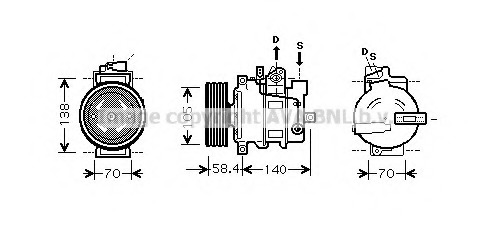 Compresor, climatizare AIK262 PRASCO - Compresor/piese Compresor, climatizare AIK262 PRASCO - Compresor/piese