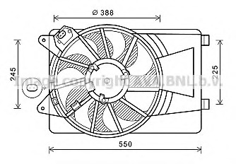 Ventilator, radiator AL7518 PRASCO - Ventilator radiator Ventilator, radiator AL7518 PRASCO - Ventilator radiator